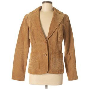 Vintage Marcelle Renee Tan Textured Suede Jacket